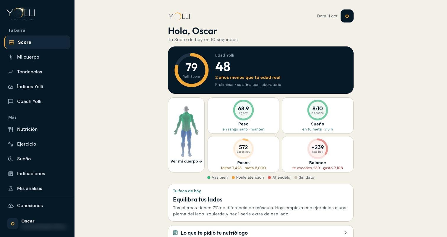 Portal web de YOLLI